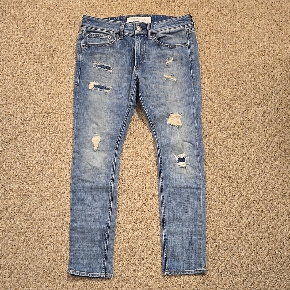 Express Men's Alec 31x30 Super Skinny Jeans